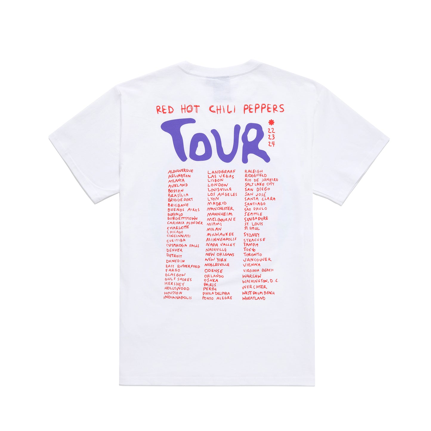 T-shirt Classic Tour 2024 - Violet/Rouge