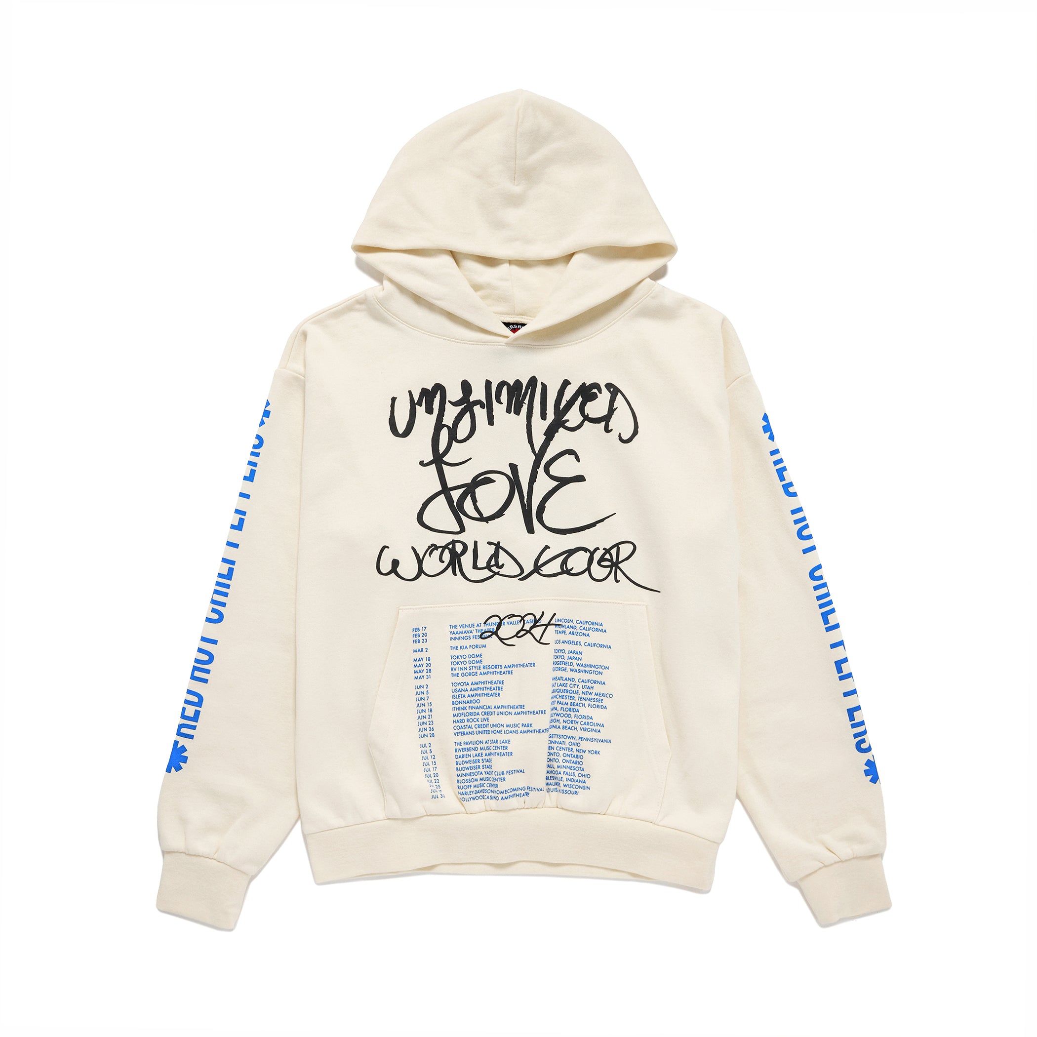 Unlimited Love USA Tour Hoodie 2024 - Black/Blue – Red Hot Chili 