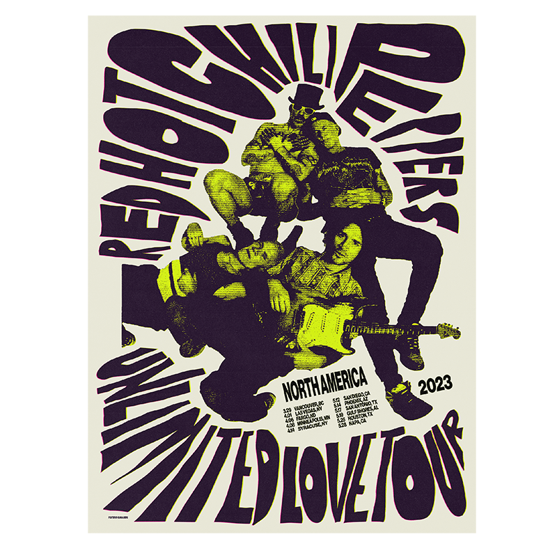 RED HOT CHILI PEPPERS ポスター 2023 The Band 2023 North America Tour Poster – Red Hot Chili Peppers