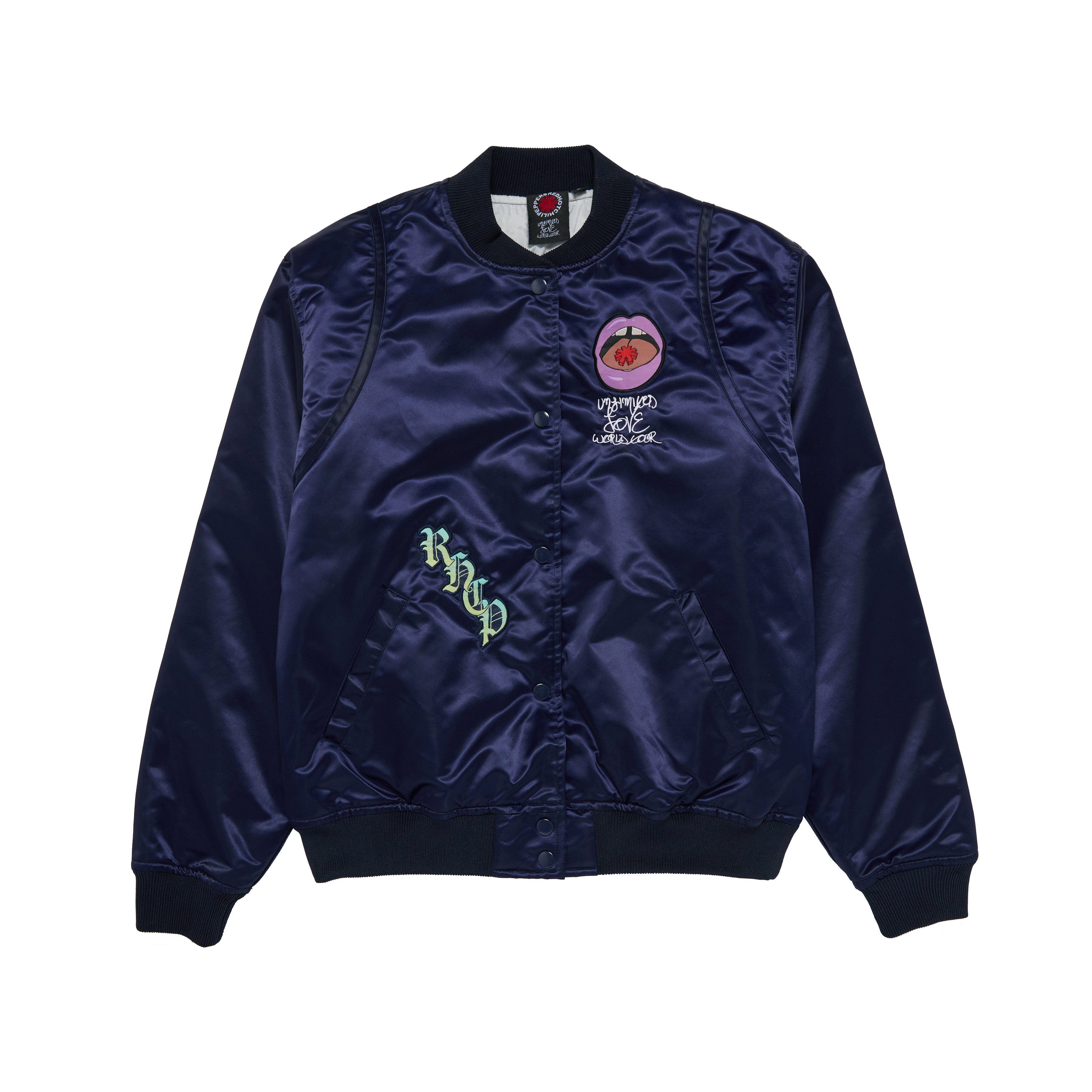 Embroidered Satin Official Tour Bomber – Red Hot Chili Peppers