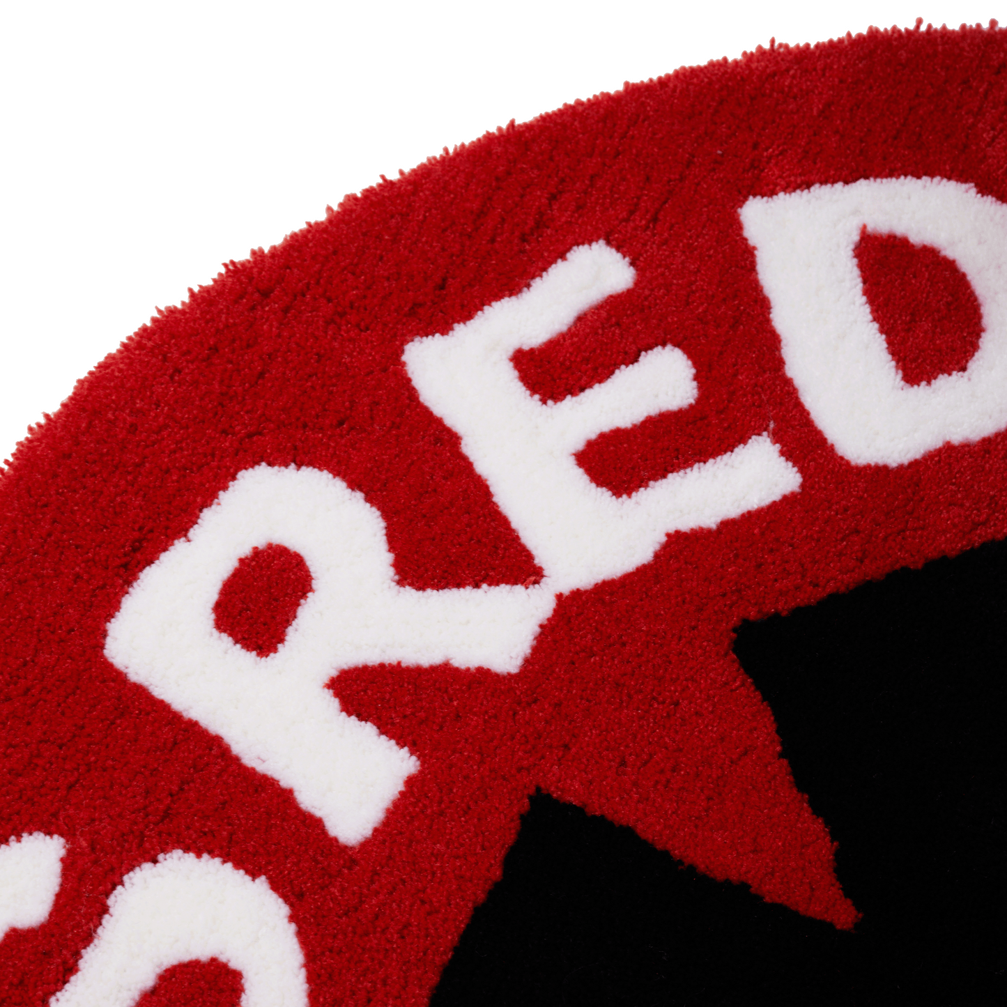 Hand Tufted Asterisk Rug - Red