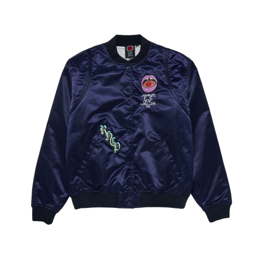Embroidered Satin Official Tour Bomber