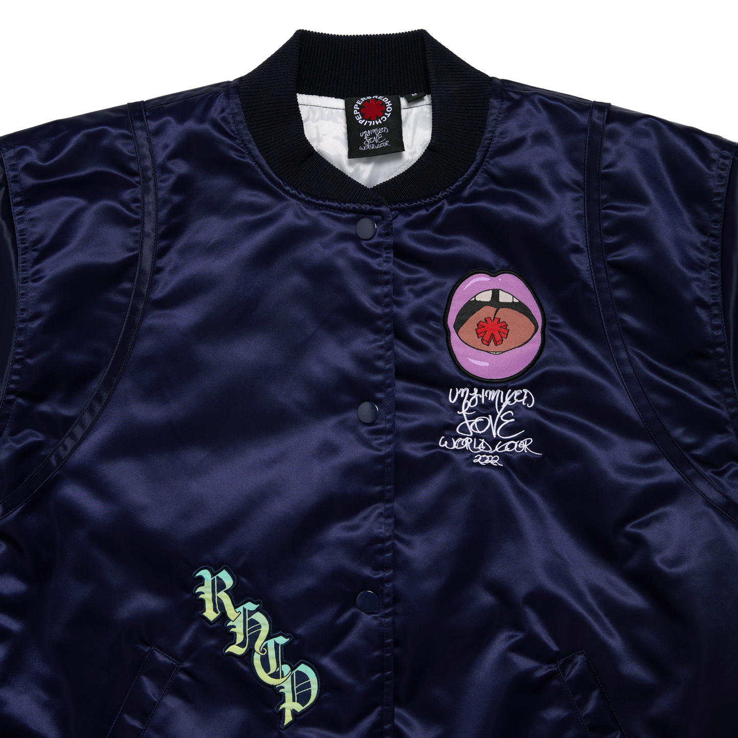 Bomber oficial de gira de satén bordado