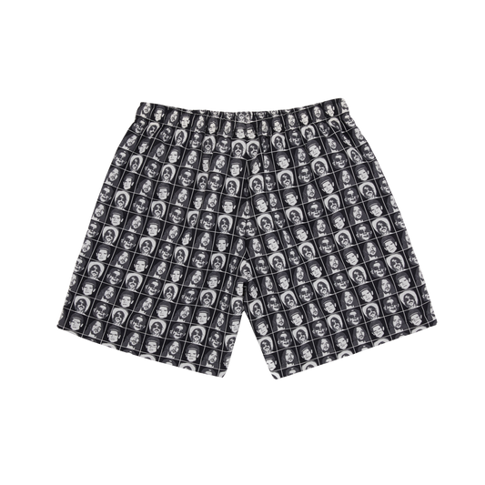 Grid Nylon Shorts
