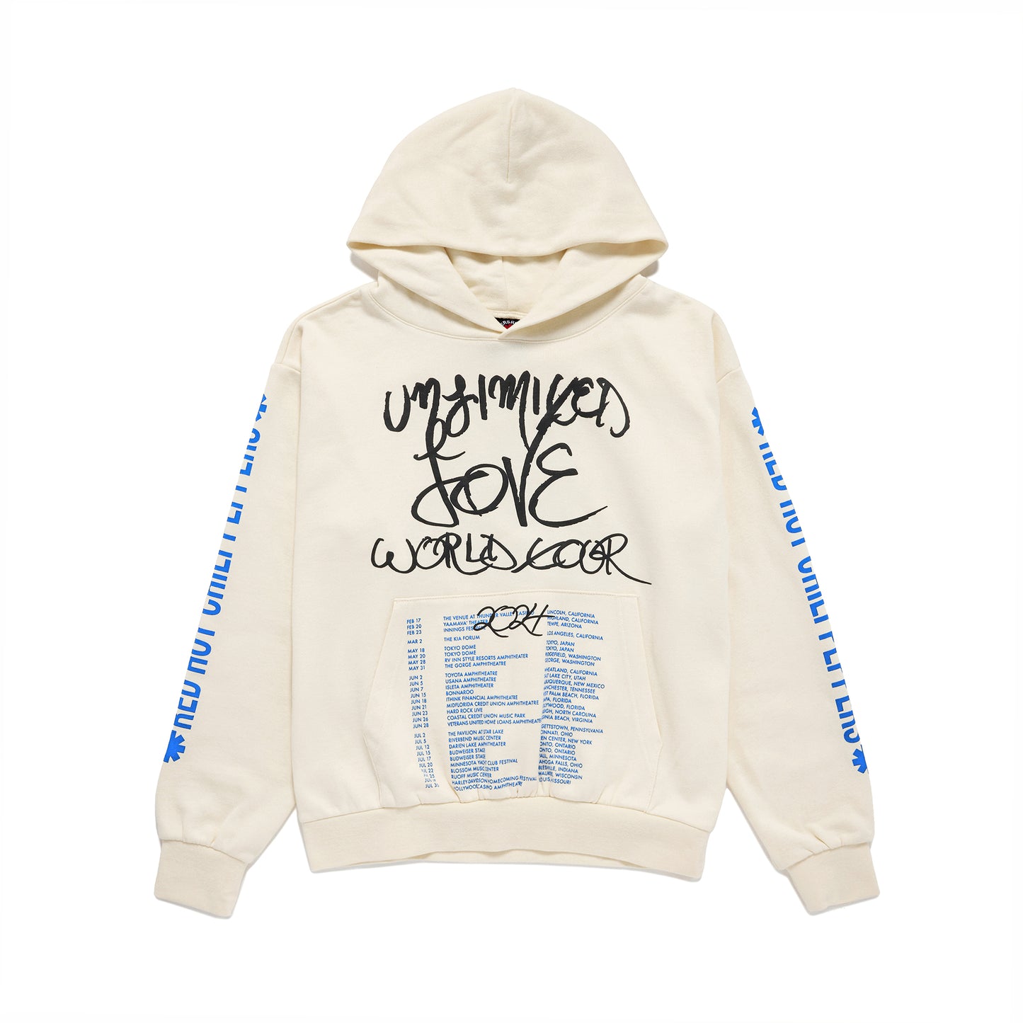 Unlimited Love USA Tour Hoodie 2024 - Black/Blue