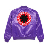 Embroidered Satin Official Tour Bomber - Purple